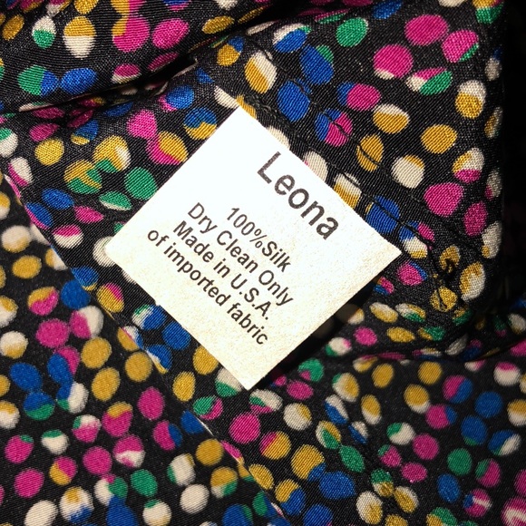 LEONA by Lauren Leonard~Multicolor Microdot Top~XS - Picture 5 of 8